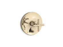Load image into Gallery viewer, KOHLER K-T14501-3 Purist Rite-Temp valve trim with push-button diverter and cross handle
