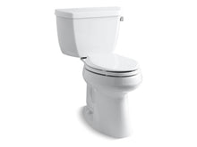 Load image into Gallery viewer, KOHLER 3713-RA-0 Highline Classic Comfort Height Two-Piece Elongated 1.28 Gpf Chair Height Toilet With Right-Hand Trip Lever And 10&amp;quot; Rough-In in White
