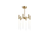 KOHLER 23460-CHLED-BGL Components Six-Light Led Chandelier in Moderne Brushed Gold