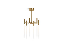Load image into Gallery viewer, KOHLER 23460-CHLED-BGL Components Six-Light Led Chandelier in Moderne Brushed Gold
