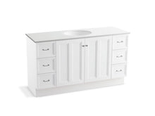 Load image into Gallery viewer, KOHLER K-99523-TK-1WA Damask 60&amp;quot; bathroom vanity cabinet with toe kick, 2 doors and 6 drawers
