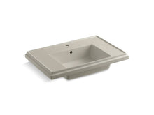 Load image into Gallery viewer, KOHLER K-2758-1-G9 Tresham 30&amp;quot; pedestal bathroom sink basin with single faucet hole
