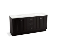 Load image into Gallery viewer, KOHLER K-99525-TK-1WU Damask 72&amp;quot; bathroom vanity cabinet with toe kick, 4 doors and 3 drawers
