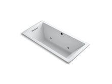 Load image into Gallery viewer, KOHLER K-1822-GCW-0 Underscore Rectangle 66&amp;quot; x 32&amp;quot; drop-in BubbleMassage(TM) Air Bath with reversible drain and Bask(TM) heated surface
