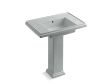 Load image into Gallery viewer, KOHLER 2845-1-95 Tresham 30&amp;quot; Pedestal Bathroom Sink With Single Faucet Hole in Ice Grey

