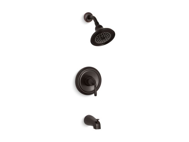 KOHLER K-TS395-4 Devonshire Rite-Temp bath and shower trim with NPT spout and 2.5 gpm showerhead
