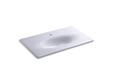 Load image into Gallery viewer, KOHLER K-3051-1 Iron/Impressions 37&amp;quot; Enameled cast iron vanity top with integrated oval sink

