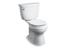 Load image into Gallery viewer, KOHLER 3887-U-0 Cimarron Comfort Height Two-Piece Round-Front 1.28 Gpf Chair Height Toilet With Insulated Tank in White
