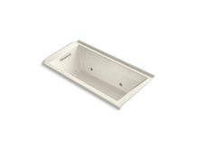 Load image into Gallery viewer, KOHLER K-1167-GCRLW-96 Underscore Rectangle 60&amp;quot; x 30&amp;quot; alcove BubbleMassage(TM) Air Bath with Bask heated surface, chromatherapy and left-hand drain
