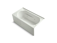 Load image into Gallery viewer, KOHLER K-1357-RAW Devonshire 60&amp;quot; x 32&amp;quot; alcove whirlpool bath with integral apron, integral flange, right-hand drain, and Bask heated surface
