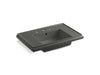 KOHLER Tresham 30" pedestal bathroom sink basin with 8" widespread faucet holes