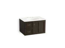 Load image into Gallery viewer, KOHLER K-99517-L-1WC Damask 30&amp;quot; wall-hung bathroom vanity cabinet with 1 door and 2 drawers on left
