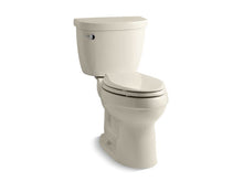 Load image into Gallery viewer, KOHLER 3609-U-47 Cimarron Comfort Height Two-Piece Elongated 1.28 Gpf Chair Height Toilet With Insulated Tank in Almond
