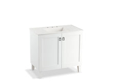Load image into Gallery viewer, KOHLER K-99531-LG-1WA Poplin 36&amp;quot; bathroom vanity cabinet with legs and 2 doors

