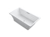 KOHLER Rêve 66-15/16" x 36" freestanding bath with Brilliant Blanc base