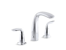 Load image into Gallery viewer, KOHLER T5323-4-CP Refinia Bath Faucet Trim For High-Flow Valve With Lever Handles , Valve Not Included in Polished Chrome
