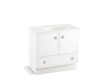 Load image into Gallery viewer, KOHLER K-99506-TK-1WA Jacquard 36&amp;quot; bathroom vanity cabinet with toe kick, 2 doors and 1 drawer
