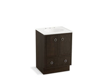 Load image into Gallery viewer, KOHLER K-99501-TK-1WC Jacquard 24&amp;quot; bathroom vanity cabinet with toe kick, 2 doors and 1 drawer
