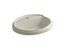 Load image into Gallery viewer, KOHLER K-2992-1-G9 Tresham Oval Drop-in bathroom sink with single faucet hole
