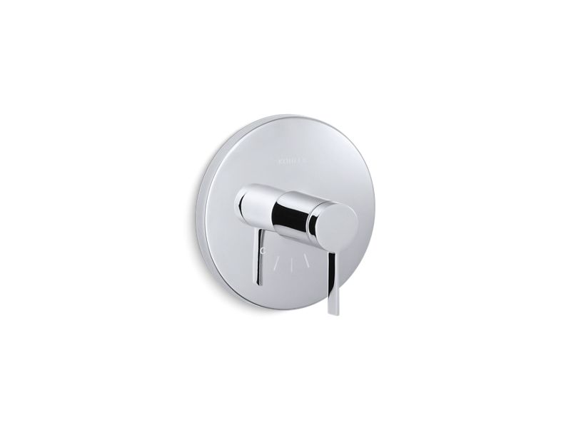 KOHLER T10940-4-CP Stillness Valve Trim With Lever Handle For Thermostatic Valve, Requires Valve in Polished Chrome