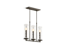 Load image into Gallery viewer, KOHLER 23344-CH03-BZL Damask Three-Light Linear in Oil Rubbed Bronze
