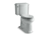 KOHLER 3837 Devonshire Two-piece elongated toilet, 1.28 gpf