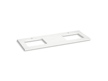 Load image into Gallery viewer, KOHLER K-28255 Silestone 61&amp;quot; quartz vanity top with two rectangular cutouts
