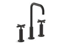 Load image into Gallery viewer, KOHLER K-14408-3 Purist Widespread bathroom sink faucet with cross handles, 1.2 gpm
