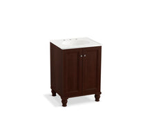 Load image into Gallery viewer, KOHLER K-99513-LG-1WG Damask 24&amp;quot; bathroom vanity cabinet with furniture legs and 2 doors
