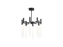 Load image into Gallery viewer, KOHLER 23459-CHLED-BLL Components Eight-Light Led Chandelier in Matte Black

