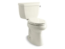 Load image into Gallery viewer, KOHLER 3713-RA-96 Highline Classic Comfort Height Two-Piece Elongated 1.28 Gpf Chair Height Toilet With Right-Hand Trip Lever And 10&amp;quot; Rough-In in Biscuit
