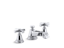 Load image into Gallery viewer, KOHLER 13132-3B-CP Pinstripe Widespread Bathroom Sink Faucet With Cross Handles in Polished Chrome
