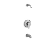 Load image into Gallery viewer, KOHLER K-TLS98007-4 July Rite-Temp bath and shower valve trim with lever handle and slip fit spout, less showerhead
