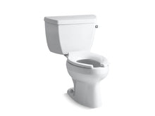 Load image into Gallery viewer, KOHLER K-3575-TR Wellworth Classic Two-piece elongated 1.28 gpf toilet with right-hand trip lever and tank cover locks

