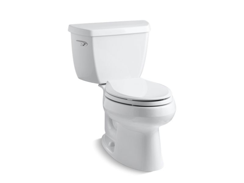 KOHLER 3575-0 Wellworth Classic Two-Piece Elongated 1.28 Gpf Toilet in White
