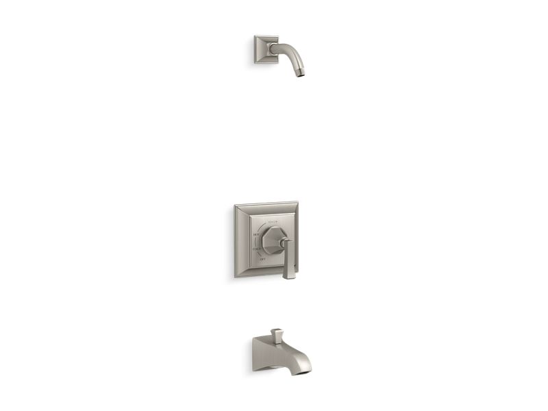 KOHLER K-TLS461-4V Memoirs Stately Rite-Temp bath and shower trim set with Deco lever handle and spout, less showerhead