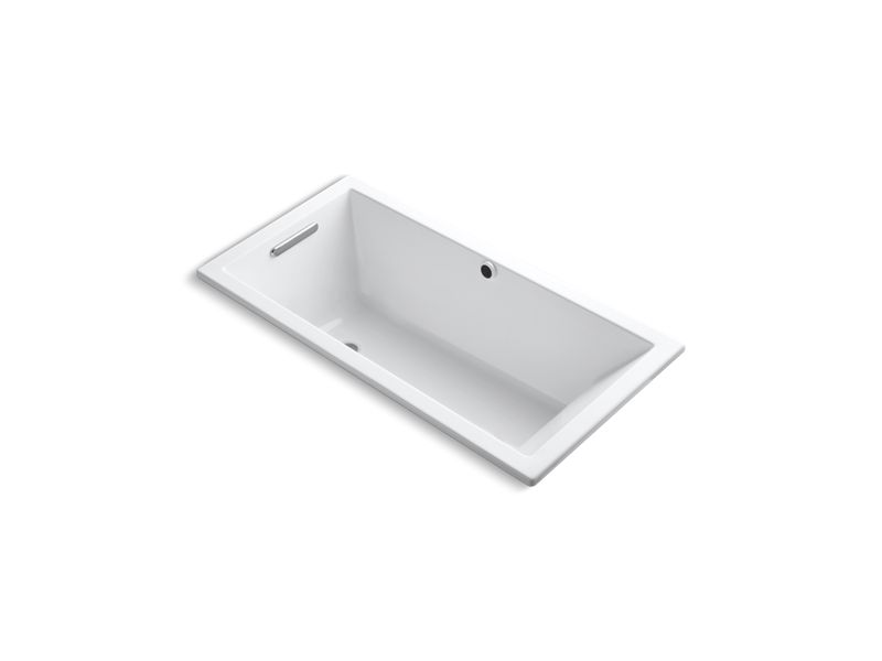 KOHLER K-1121-W1 Underscore 60" x 30" drop-in bath with Bask heated surface and reversible drain