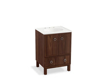 Load image into Gallery viewer, KOHLER K-99501-LG-1WE Jacquard 24&amp;quot; bathroom vanity cabinet with furniture legs, 2 doors and 1 drawer
