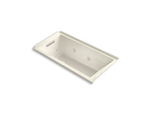 Load image into Gallery viewer, KOHLER K-1167-LH2-96 Underscore Rectangle 60&amp;quot; x 30&amp;quot; alcove whirlpool with integral flange and left-hand drain
