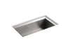 KOHLER Poise 33" x 18" x 9-3/4" Undermount single-bowl kitchen sink