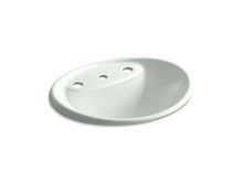 Load image into Gallery viewer, KOHLER K-2839-8 Tides Drop-in bathroom sink with 8&amp;quot; widespread faucet holes
