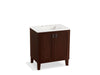 KOHLER K-99528-LG-1WG Poplin 30" bathroom vanity cabinet with legs and 2 doors