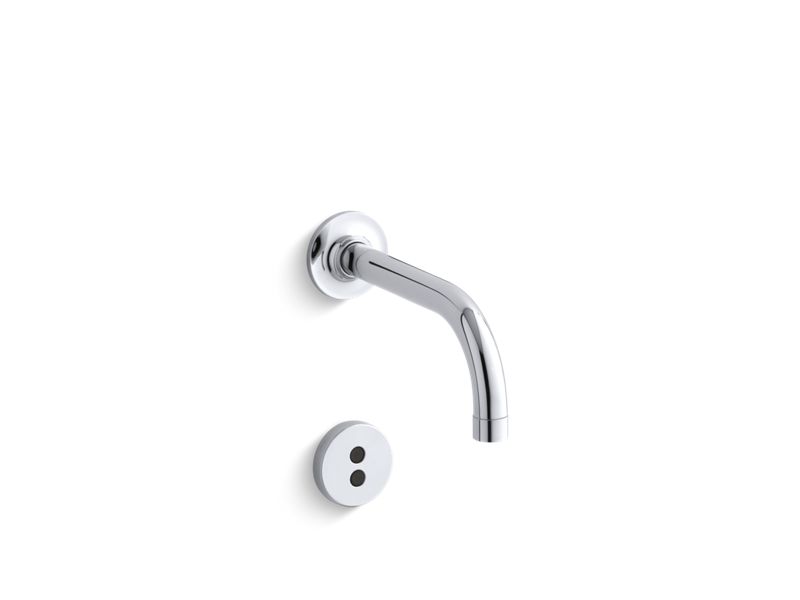 KOHLER K-T11841 Purist Wall-mount touchless faucet trim with Insight technology and 6" 90-degree spout, requires valve
