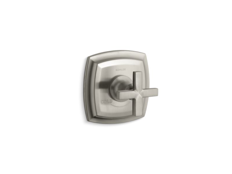 KOHLER T16239-3-BN Margaux Valve Trim With Cross Handle For Thermostatic Valve, Requires Valve in Vibrant Brushed Nickel