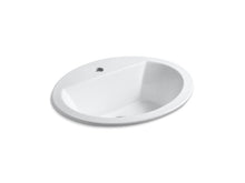 Load image into Gallery viewer, KOHLER K-2699-1 Bryant Oval Drop-in bathroom sink with single faucet hole
