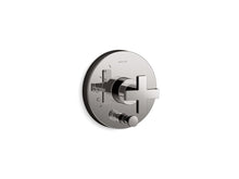 Load image into Gallery viewer, KOHLER K-T73117-3 Composed Rite-Temp valve trim with push-button diverter and cross handle
