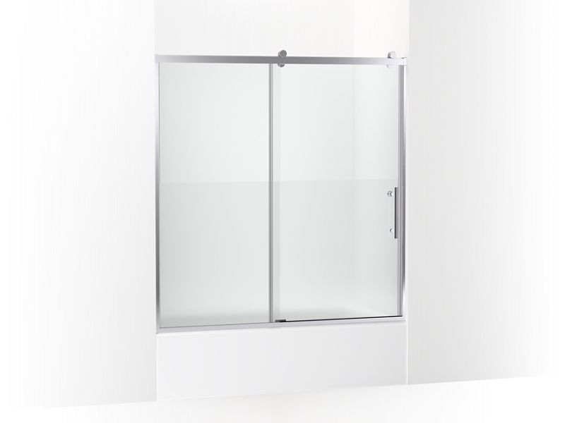 KOHLER K-702253-10G81 Rely 62-1/2" H sliding bath door with 3/8"-thick glass