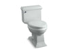 KOHLER 3812-95 Memoirs Classic Comfort Height One-Piece Compact Elongated 1.28 Gpf Chair Height Toilet With Quiet-Close Seat in Ice Grey