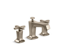 Load image into Gallery viewer, KOHLER 16232-3-BV Margaux Widespread Bathroom Sink Faucet With Cross Handles in Vibrant Brushed Bronze
