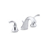 KOHLER K-10272-4 Forté Widespread bathroom sink faucet with sculpted lever handles